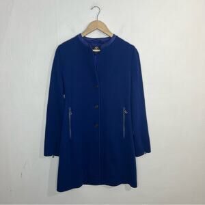 Bogner Wool Blend Button Royal Blue Jacket Coat Size 6